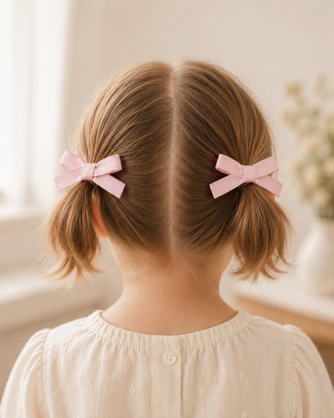 Pink Satin Ribbon Bows
