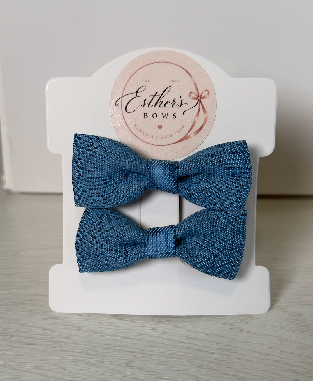 Classic Denim Bows