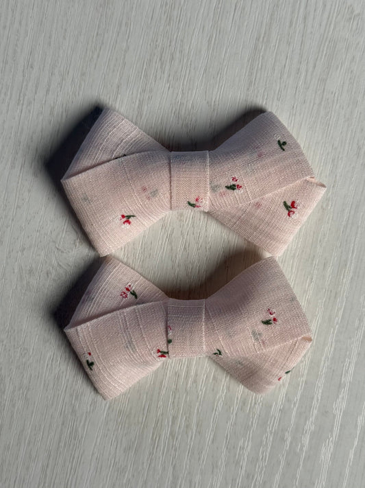 Pink Floral Bows