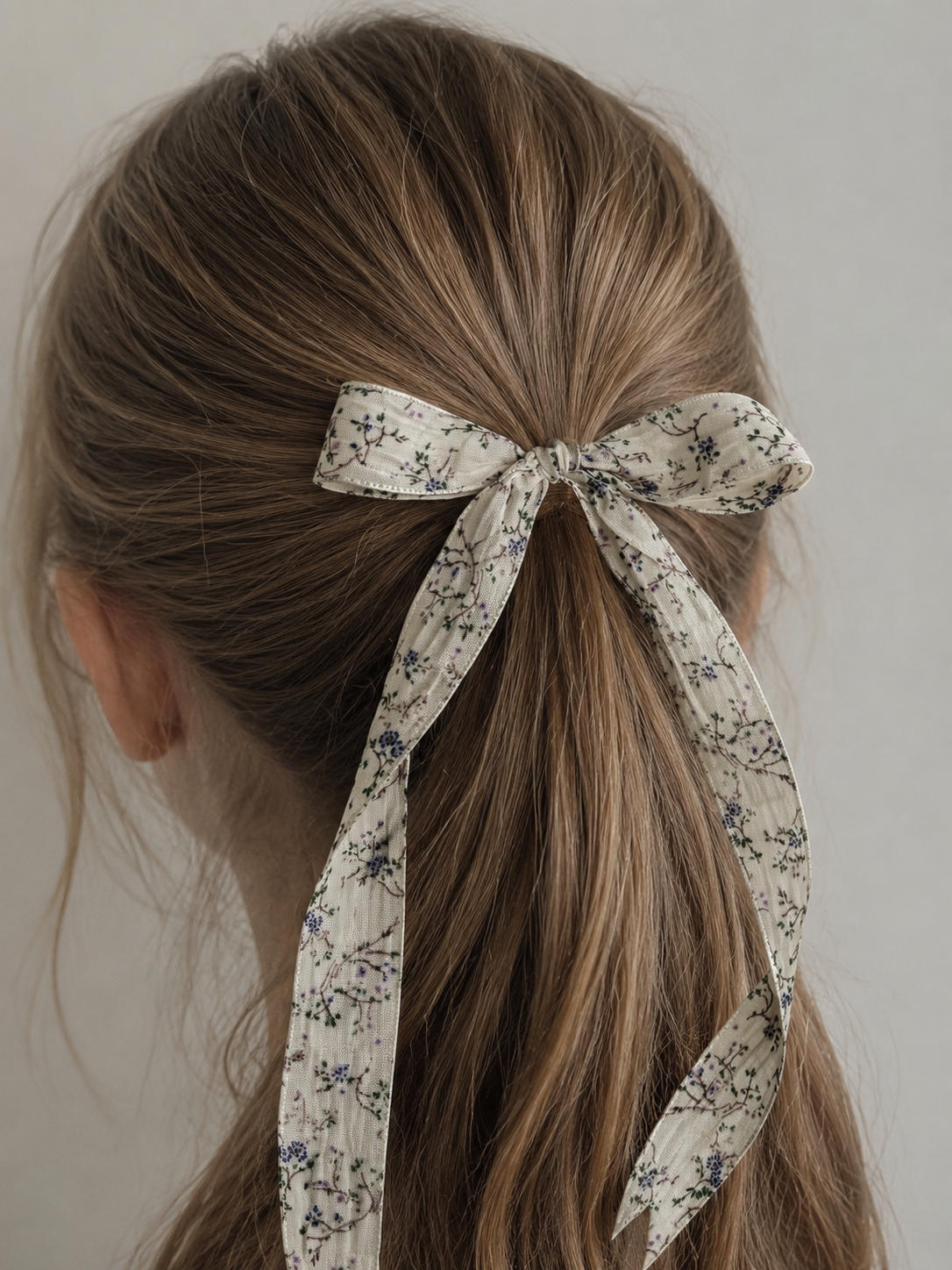 Ditsy Floral Ribbon Bow