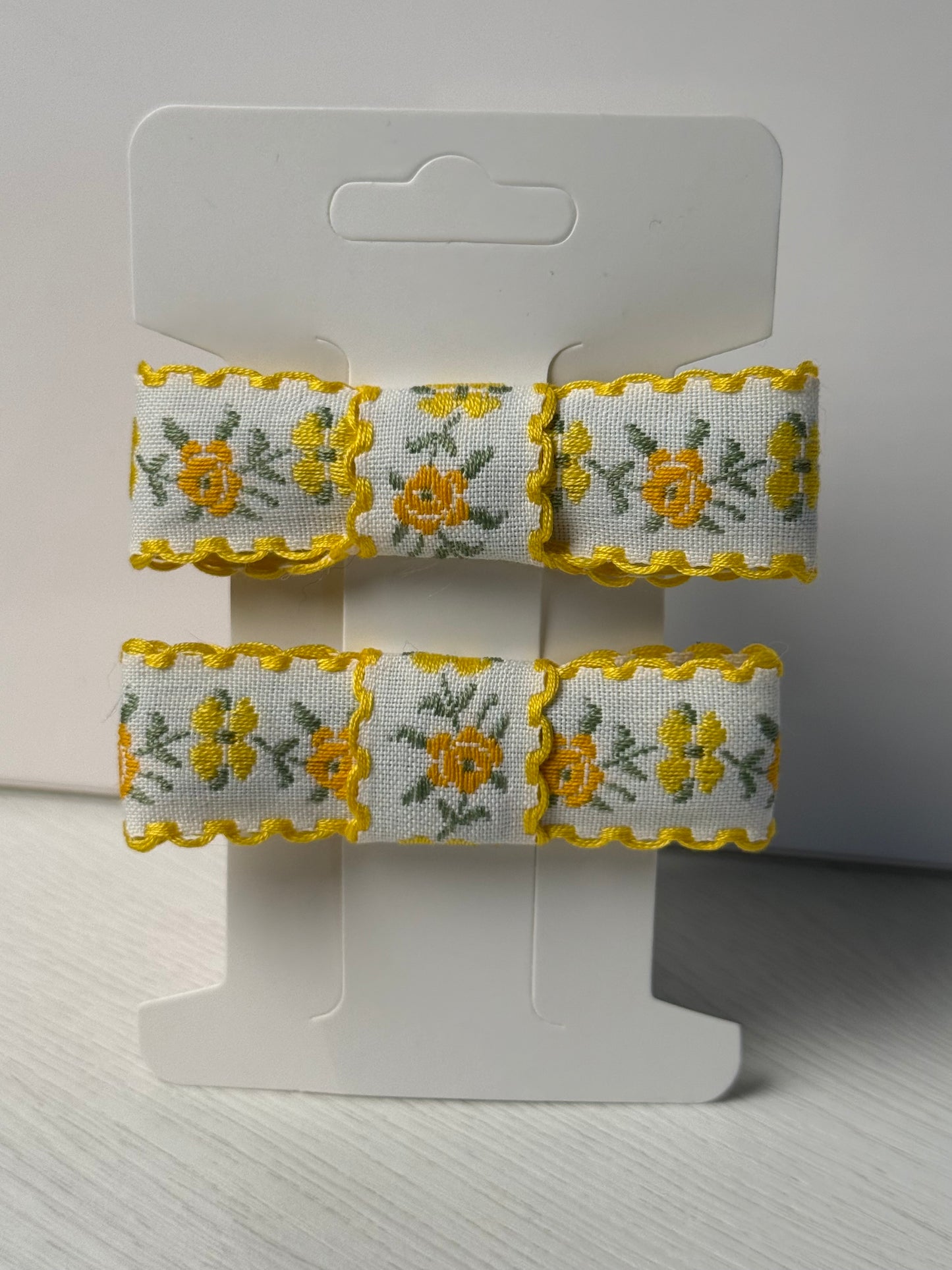Yellow Floral Bows