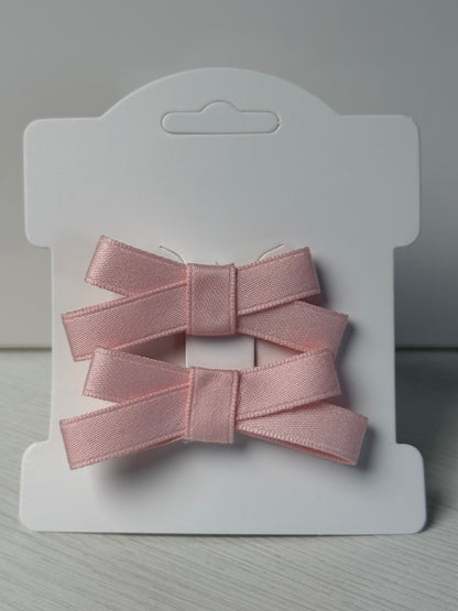 Pink Satin Ribbon Bows