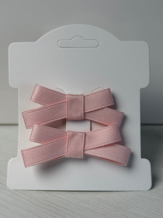 Pink Satin Ribbon Bows