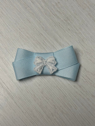 Baby Blue Bow on Bow