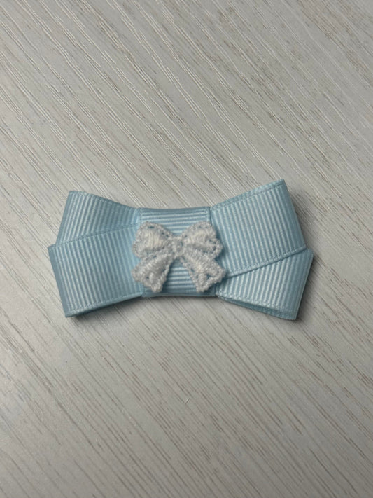 Baby Blue Bow on Bow