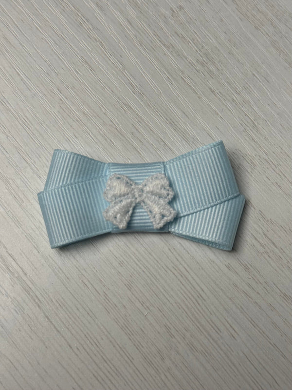 Baby Blue Bow on Bow