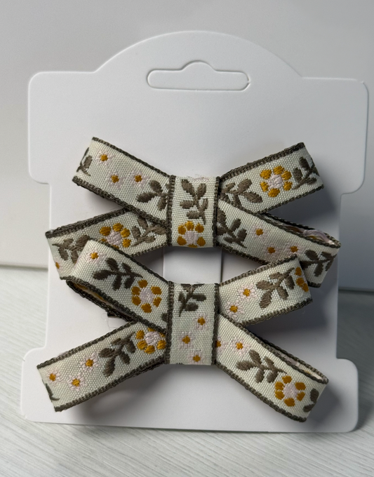 Vintage Fall Floral Bows